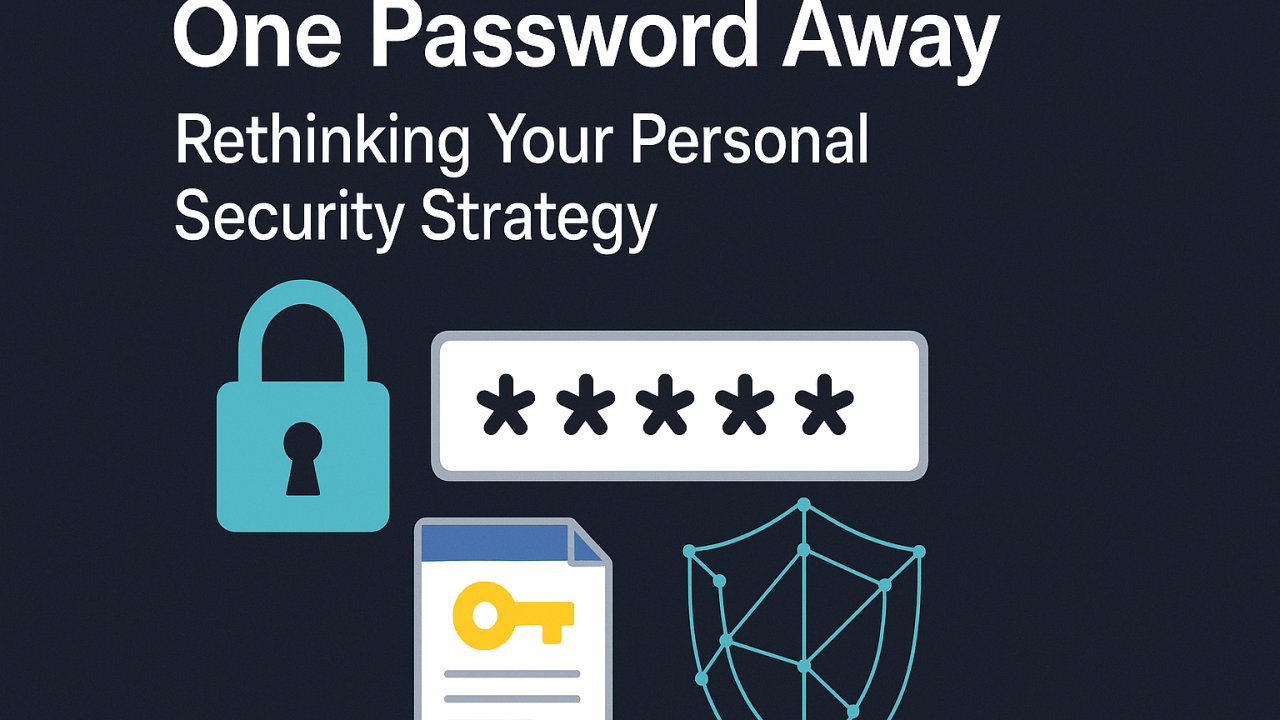 One Password Away: Rethinking Your Personal Security Strategy